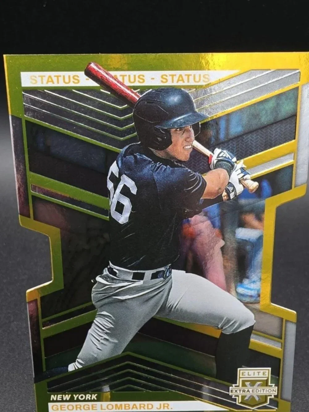 George Lombard Jr 2023 Elite Extra Edition Status Gold /10 Yankees Die Cut